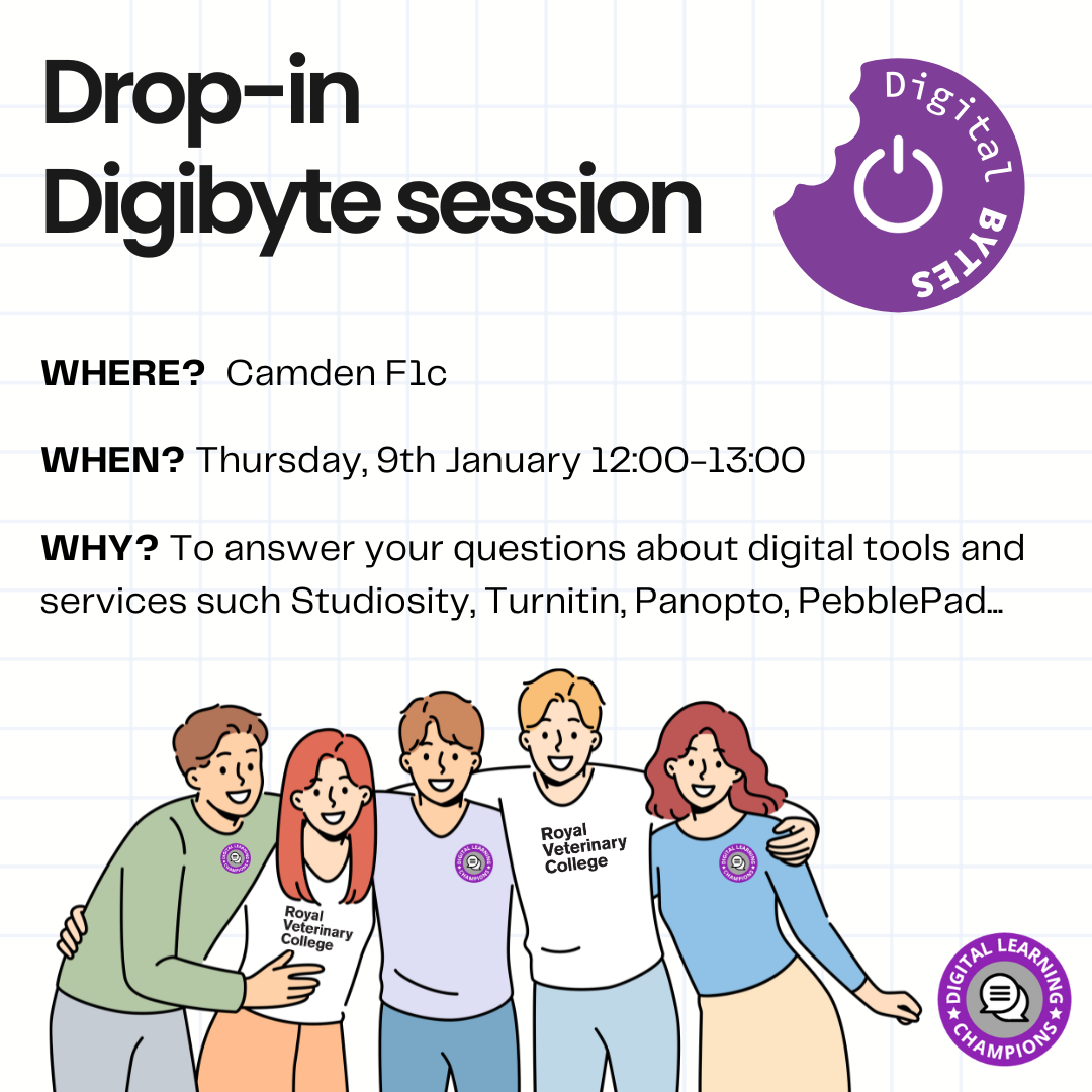 Flyer for Digital Byte Drop-in Session